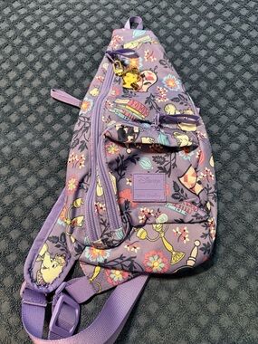 Vera Bradley Purple Disney Floral Character Crossbody Sling